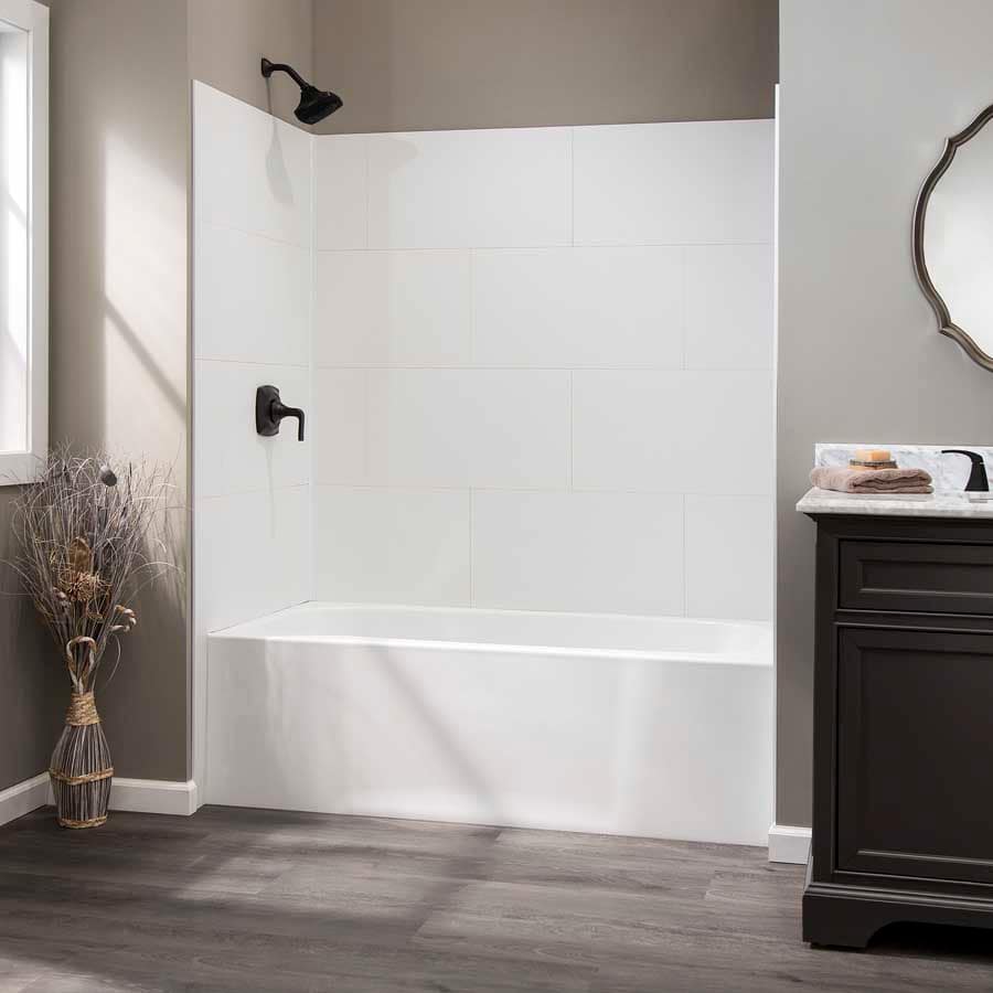 Tub & Shower Kit in Seaglass Pearl Tub & Shower Kit in Seaglass Pearl