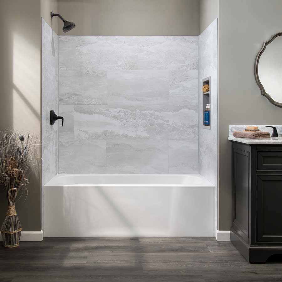 Tub & Shower Kit in North Sea Pewter Tub & Shower Kit in North Sea Pewter