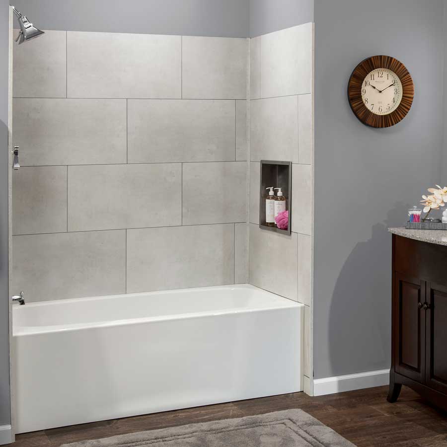 Tub & Shower Kit in Seaside Storm Tub & Shower Kit in Seaside Storm