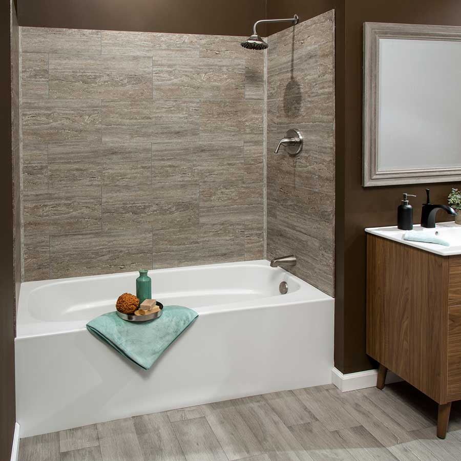 Tub & Shower Kit in Aegean Shore Tub & Shower Kit in Aegean Shore