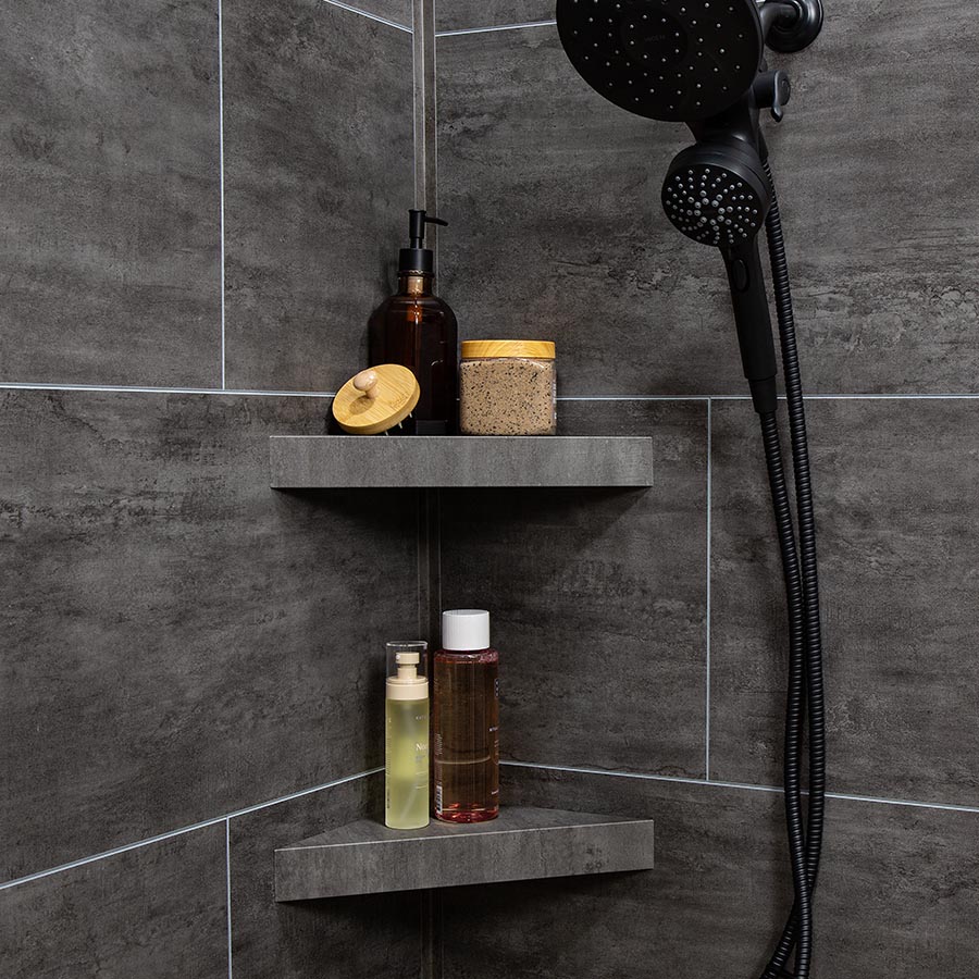 Shower Shelf in Harbor Ash Shower Shelf in Harbor Ash