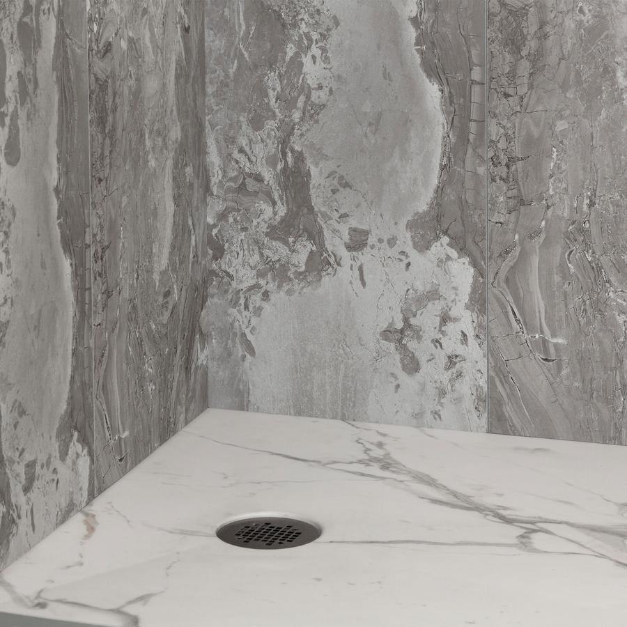 Shower Pan in White Marble Shower Pan in White Marble